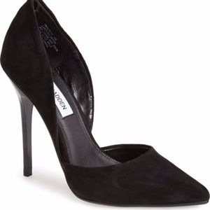 Steve Madden Pointy Toe Black Suede Pump